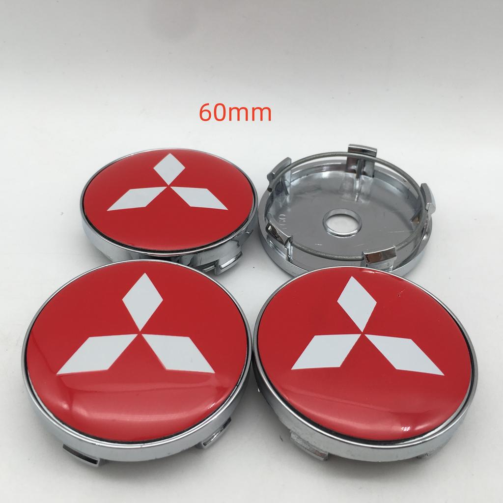 20pcs 3D 56mm 60mm 68mm for Mitsubishi Car Wheel hub emblem Center Cap Badge covers sticker Decals styling auto Accessories