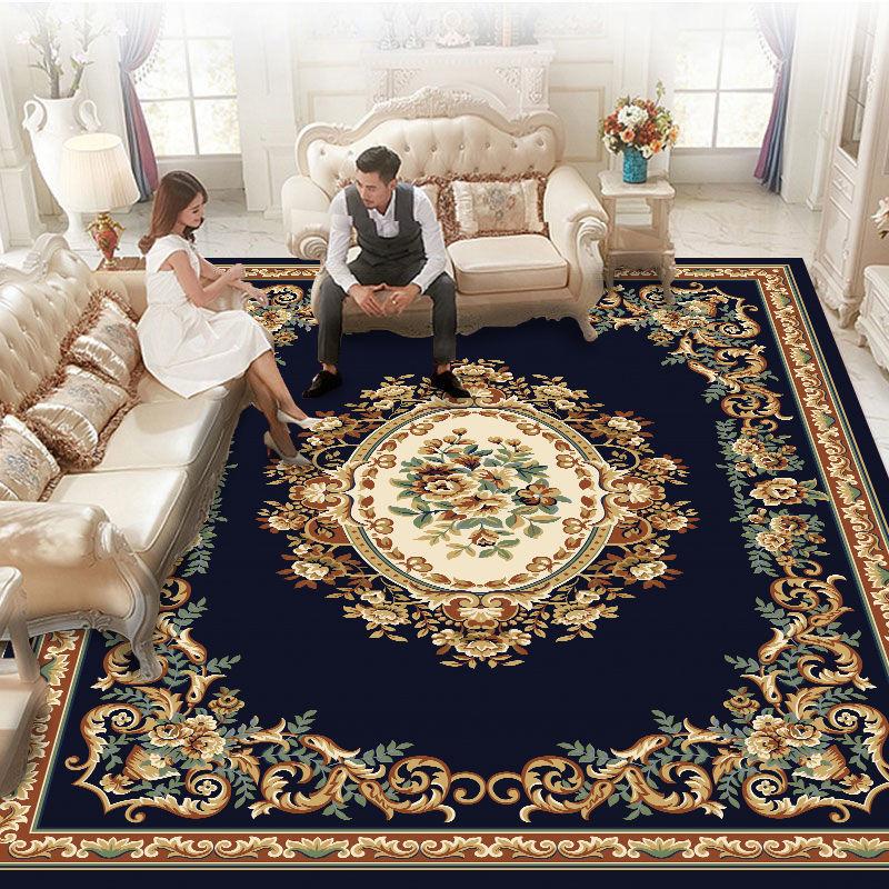 Non-slip Household Carpet Bedroom Bedside Luxury Washable Carpet European Style Carpet Living Room Carpet