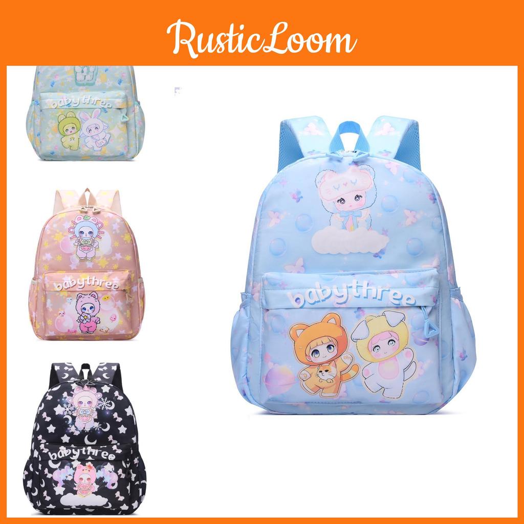Head Bear Rabbit Cover Girl Printed Cartoon Animal Pattern Children Backpack