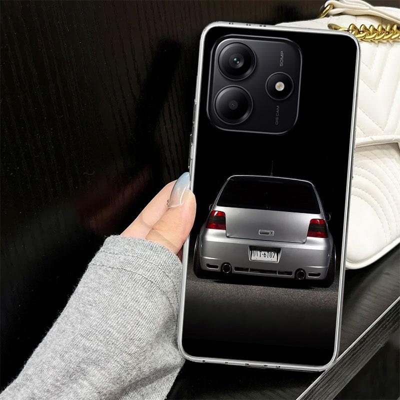 Cool MK4 MK5 Golf Car Case for Xiaomi Redmi Note 14 13 12 11 Pro Plus Phone Cover 14S 12S 11S 11E 11T 10S 10 9S 9 Silicone Funda