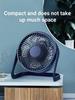 Mini Portable USB Desk Fan | Quiet Table Fan Strong Breeze up to 4m² | Safety Protective Guard for Home Office Women's Day Gift