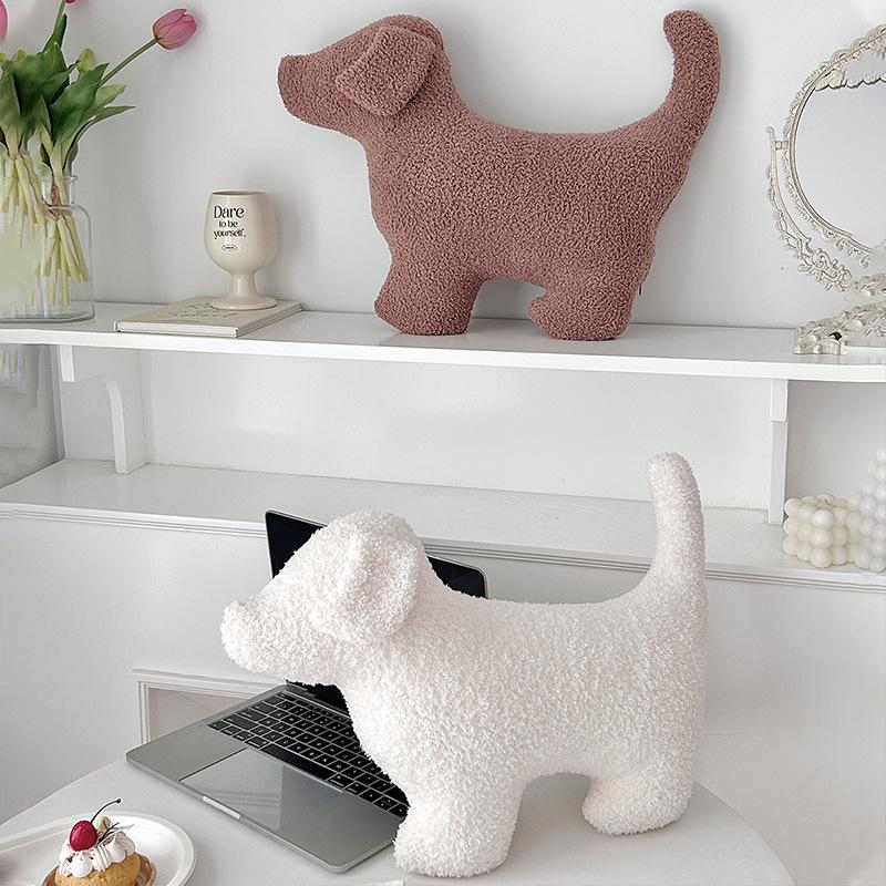 Plush Cute Dog Throw Pillow Cartoon Nap Pillow Children's Room Doll Gift Girlfriend Living Room Sofa Cushion
