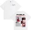 2025 Summer Rap Singer Pablo Albor Á N Global Tour Tshirt Mens Womens Hip Hop Street Cotton Short Sleeve Casual Tshirt