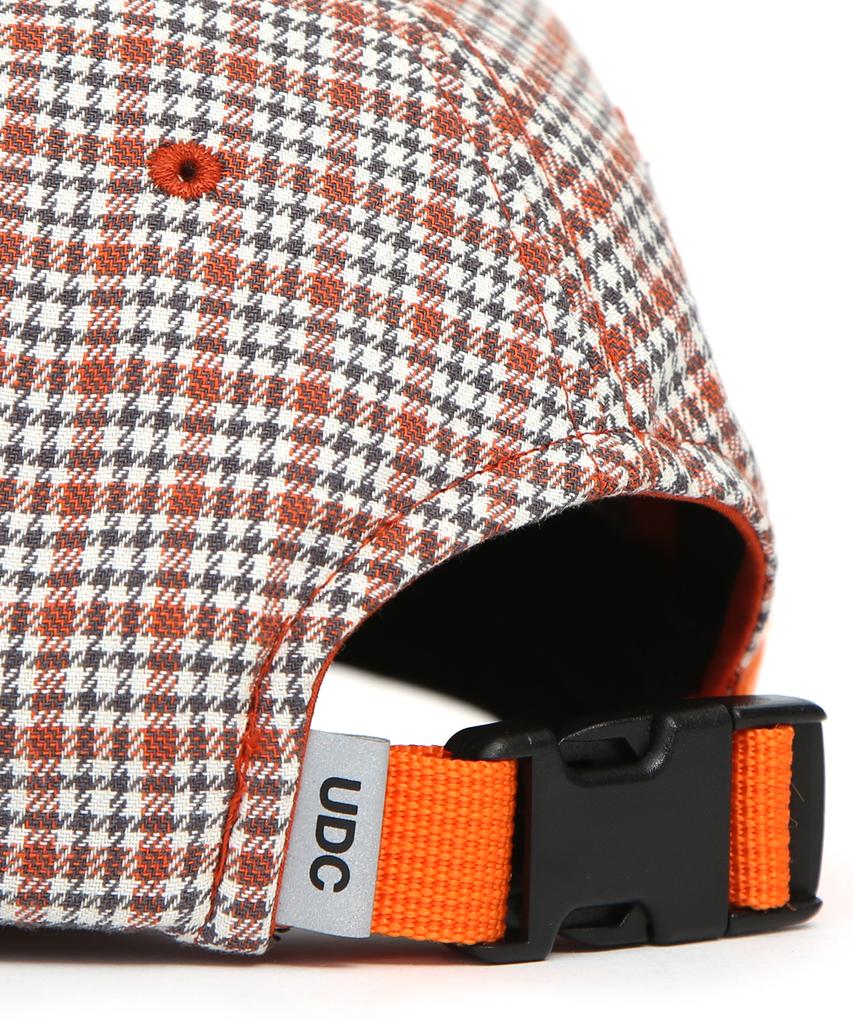 Eondeokeonteulol Check Pattern Ball Cap Pop Hound / Authentic Bb / Orange Check
