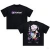 Jujutsu Kaisen Satoru Gojo Anime Grafik T-Shirt Jujutsu Zauberer Charakterdruck Sommer Kurzarm Unisex Lässig Oversized Streetwear T-Shirts Oberteile