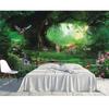 Primitive Forest Stream Wallpaper Forest Flowers Natural Landscape Wall Mural Bedroom Living Room Wallpaper