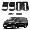 6pcs Carbon Fiber Style Door Handle Bowls Fits for Hyundai Grand Starex H1 2019