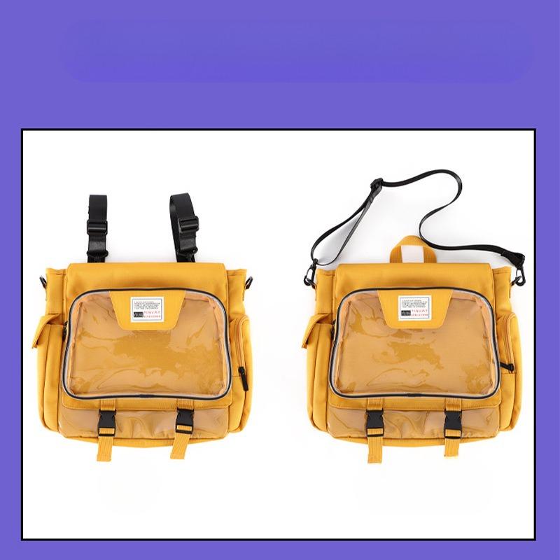 Rucksack Schlicht Damen Multifunktionale Einzelschulter Dual-Use Tasche Schultasche