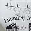 Laundry Room Wall Decals Funny Quotes PVC Wall Stickers Removable Peel And Stick DIY Wall Art Sign for Laundry Room Laundromat Decor