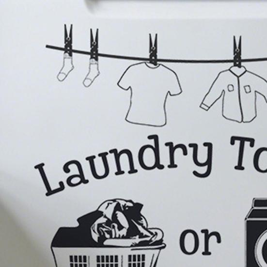 Laundry Room Wall Decals Funny Quotes PVC Wall Stickers Removable Peel And Stick DIY Wall Art Sign for Laundry Room Laundromat Decor