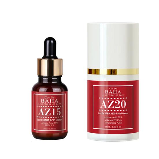 Cos De BAHA Azelaic Acid AZ 10% Serum, AZ 15% Serum 30ml, AZ 20% Cream 50ml (11 Options)