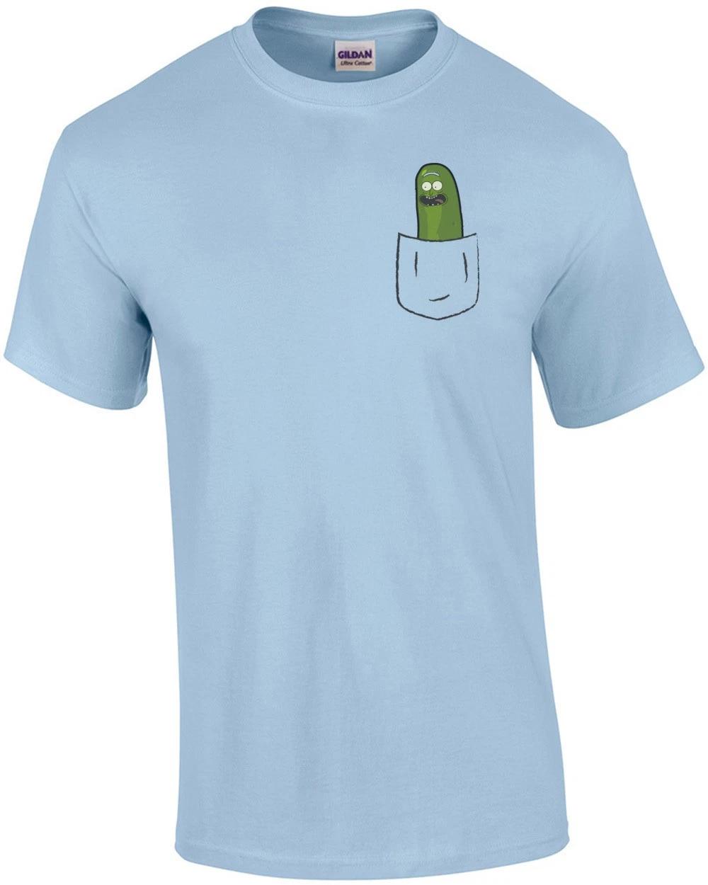Rick And Morty - Pickle Rick In Pocket T-shirt 2XL
