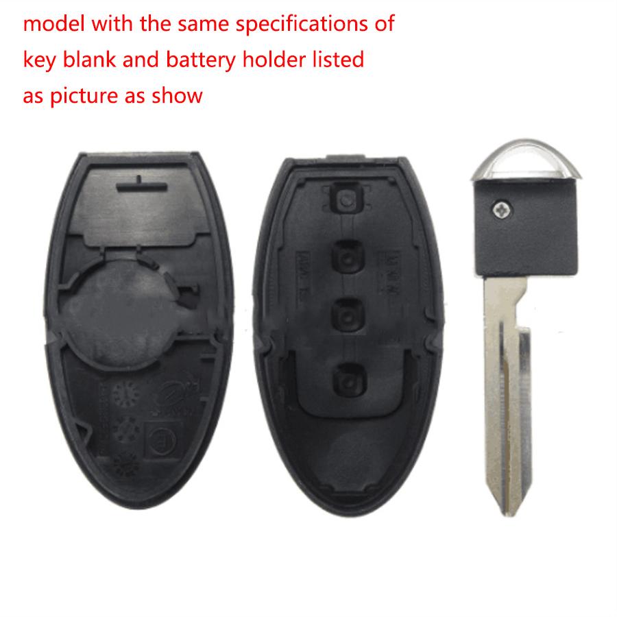 Remote control case for infiniti g25 g35 g37 q60 fx35 fx37 qx70 without chip inside