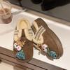 Fashion Women's Christmas Closed-toe Slippers Winter Cute Warm Home Cotton Slippers Fashionable Soft Non-slip Outdoor Flat Shoes Cartoon