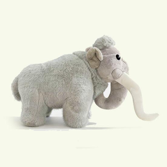 Plyšový mamut Realistické chlupaté plyšové zvíře s dlouhými kly Roztomilá ošklivě roztomilá sloní panenka pro děti Dekorace na stůl a dárek