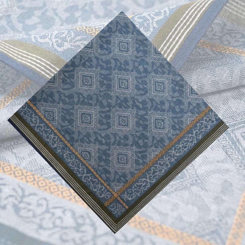 Cotton Jacquard Handkerchief For Men Soft Quick Drying Classical Pattern Pocket Square Hankie For Grooms Weddings Party