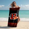 Proof Beach Towel with Cincinnati Bengals LOGO Pattern - Soft,absorbent,quick-drying,machine Washable - Perfect for Swimming,camping,bathing