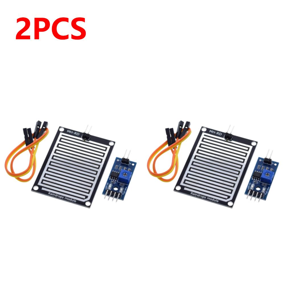 Rain Drops Detection Moisture Monitor Sensor 3.3V-5V Monitor Weather Sensor Relay Board High Sensitivity for Arduino Robot Kit