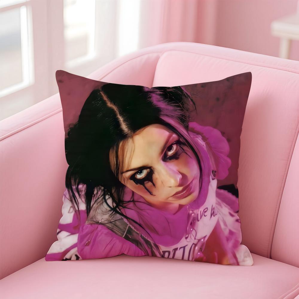American Sexy Singer Evanescence AAmy Lee Cushion Cover Pillow Case Soft Skin Friendly Fabric Concealed Zipper