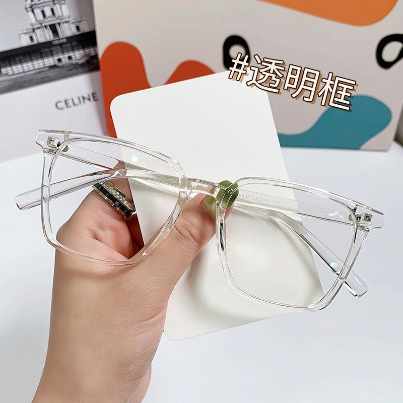 New Unisex Square Glasses for Men Women Pc Frame Glasses Rectangle Plain Glasses Nearsighted Eyewear Glasses -1.0 -2.5 -2.0