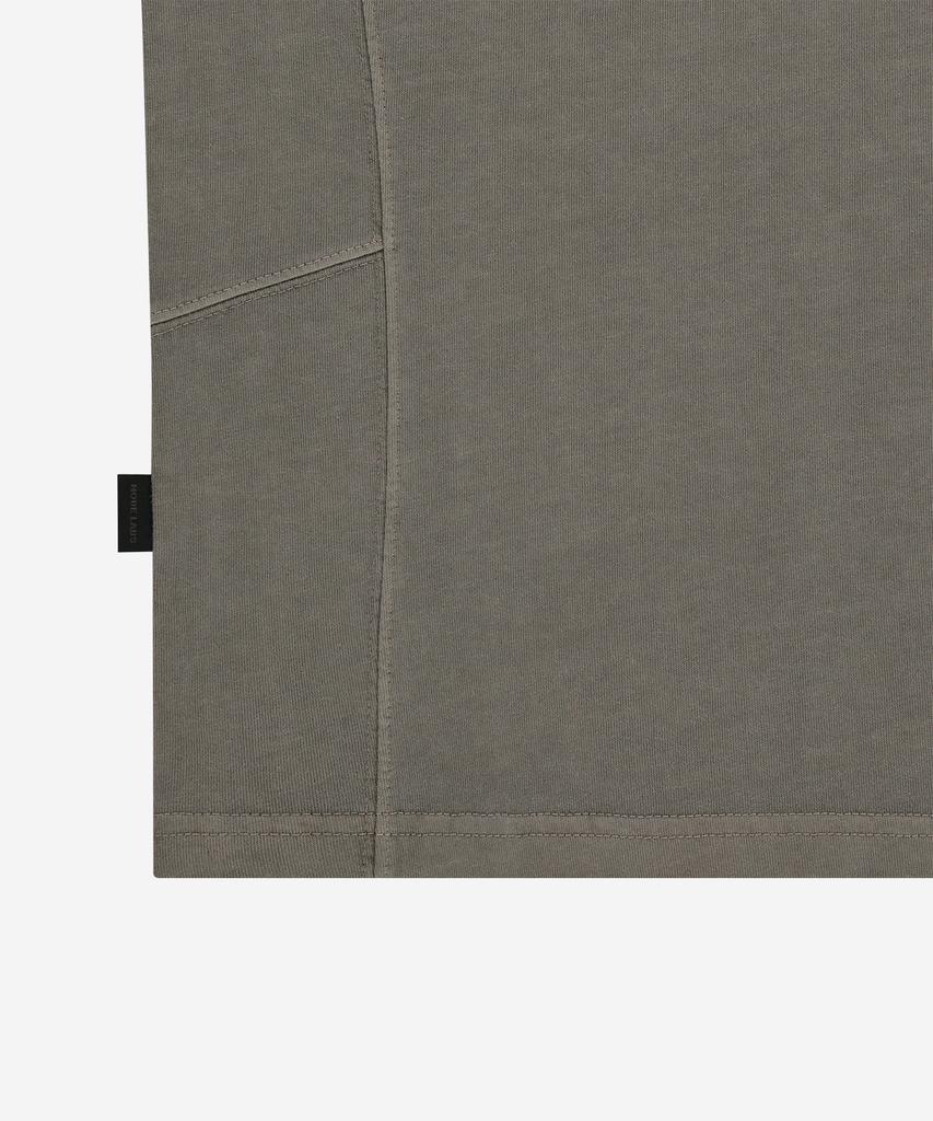 NODE LABS Dev:7 Signature Garment Dyed Long Sleeve T-Shirt_Brown