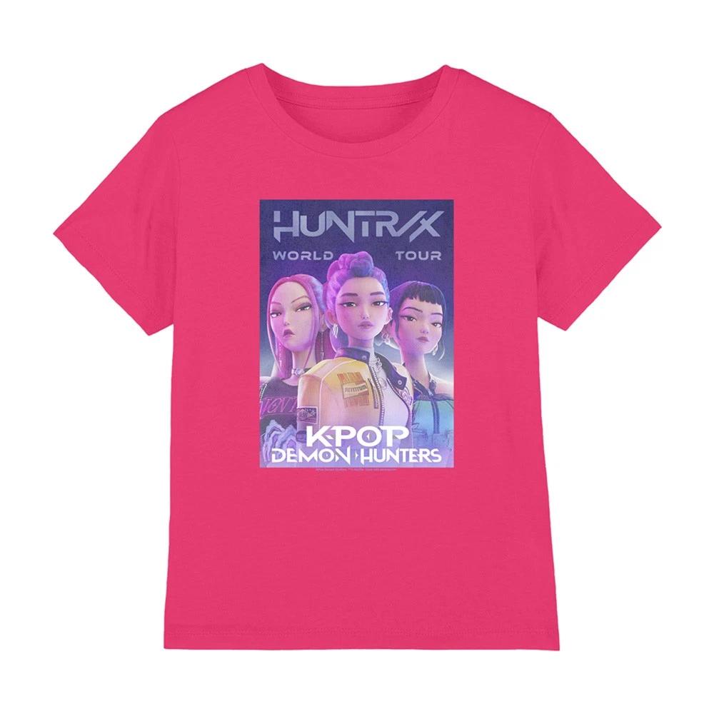 K-Pop Demon Hunters - Huntrix Huntr/X World Tour Billboard Kids T Shirt, Pink 100