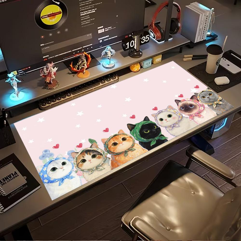 Cat Mousepads Desk Rug Cute Mousepad Xxl Large Mouse Mat Kawaii Desk Pad Table Carpet Original Mouse Pad High Quality