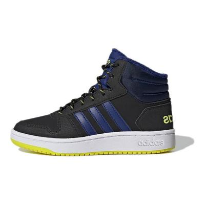 Neo Hoops 2.0 Durable Shock Absorption Mid-Top Basketball Shoes Kids Sneakers Blue Black GZ7797