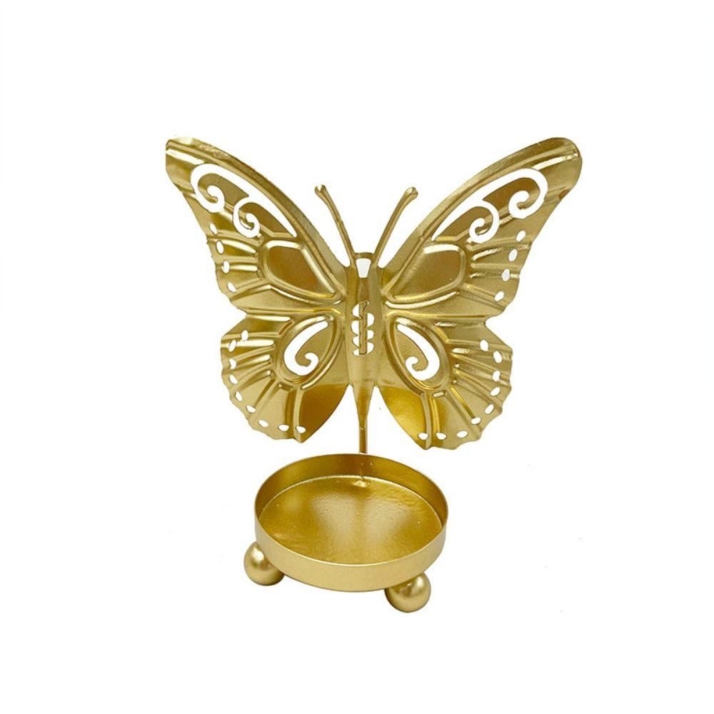 Elegant Butterfly Candlestick Ornaments Unique Iron Candle Stand Butterfly Candle Holders  Birthday
