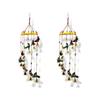 Colored Bell Wind Chime, Door/Wall Hanging Decorative Showpiece/ Home Furnishing/Diwali Gift/Corporate Gift (Pack of 2, Peacock)