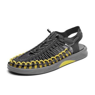 Summer Men Sandals Women Slippers Weaving Design Beach Sandals Breathable Casual Flat Sandals Outdoor Couples Sandals
