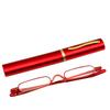 Neutral Fashion Portable Mini Pen Stand Reading Glasses Ultra-Light Spring Frame Glasses Blue Light Blocking Presbyopia Glasses