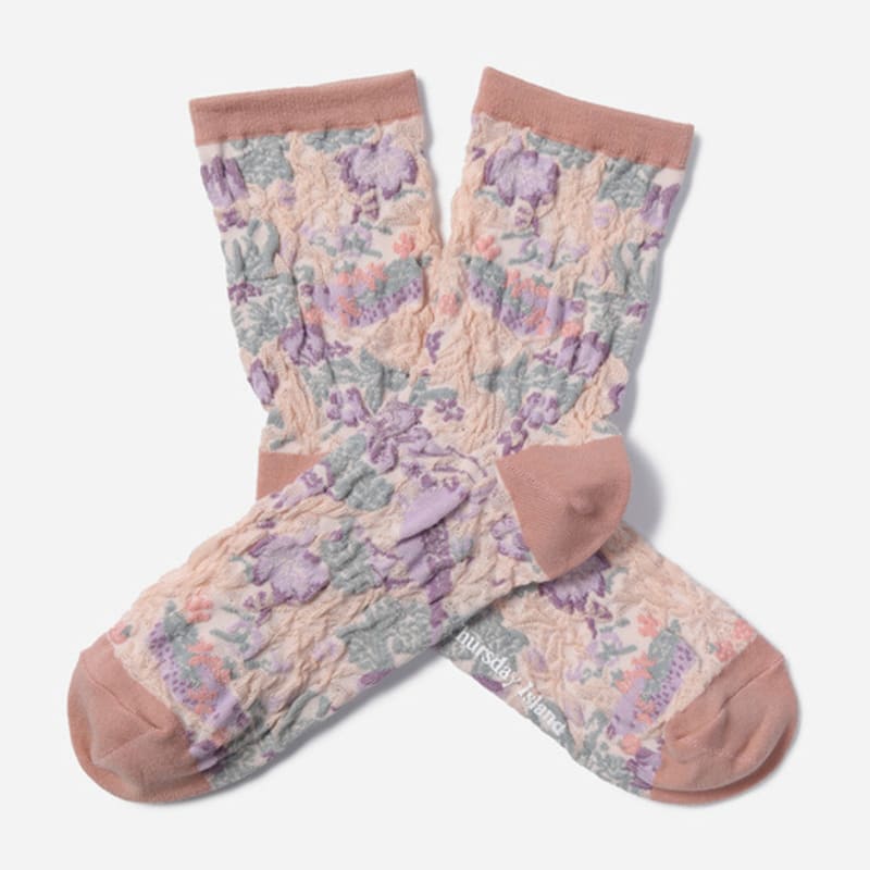 Thursday Island Leaf Skashi Socks_T256MSC143W