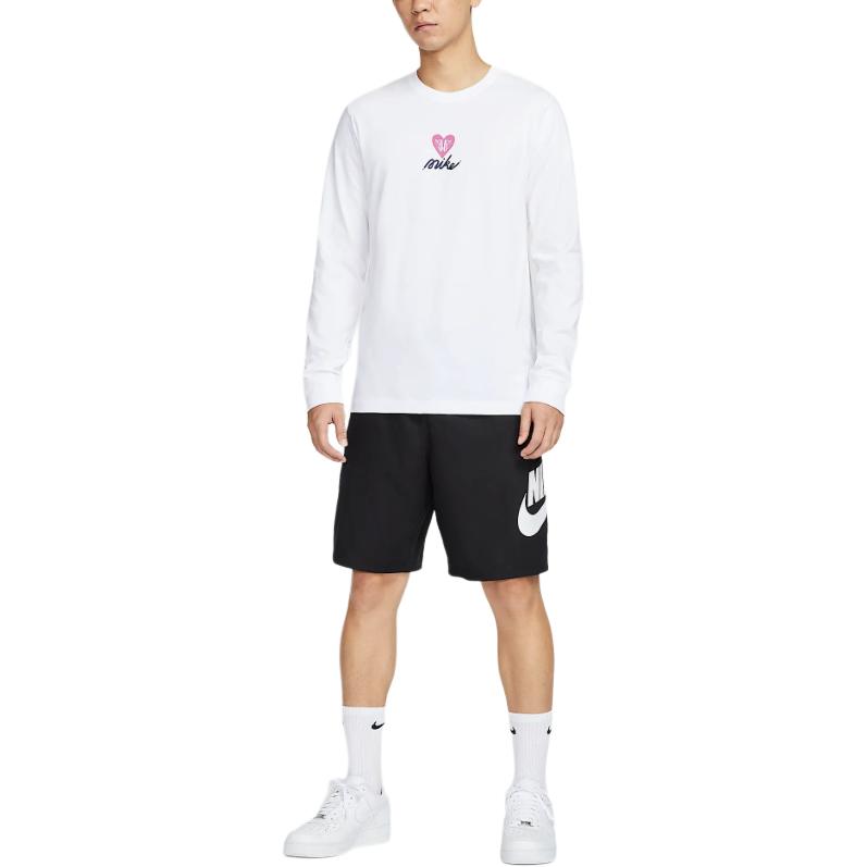 Nike Sportswear FW25 Fashion Versatile Long Sleeve T-Shirt Men Tops White HV9808100