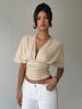 Short Sleeve Plus Size  Sexy Navel Exposed Casual Loose T Shirt Crop Tops Women Summer T-shirt