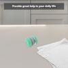Green Cylindrical Grindstone Sharpener Kitchen Tool Fast Professional Stone Sharpener for Scissors Blades Polishing Restoration