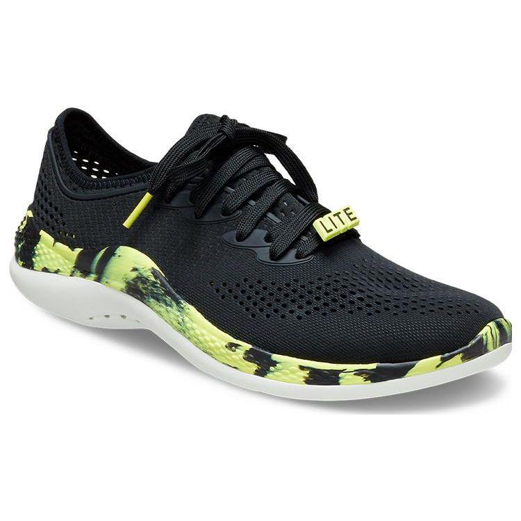 Crocs LiteRide 360 Marbled Pacer Black Citrus Men's 207633-02K