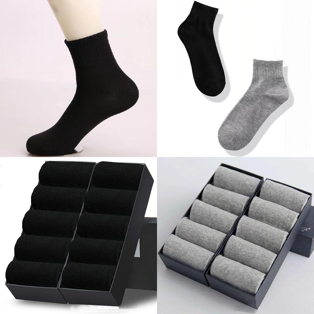 Superior Quality Men's Cotton Socks Moisture-wicking Anti-odor Crew Length