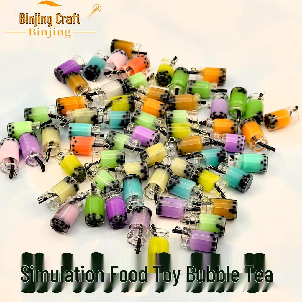 Miniature Bubble Tea Cup: DIY Phone Case Charm, Earring, Jewelry Pendant, Keychain Accessory