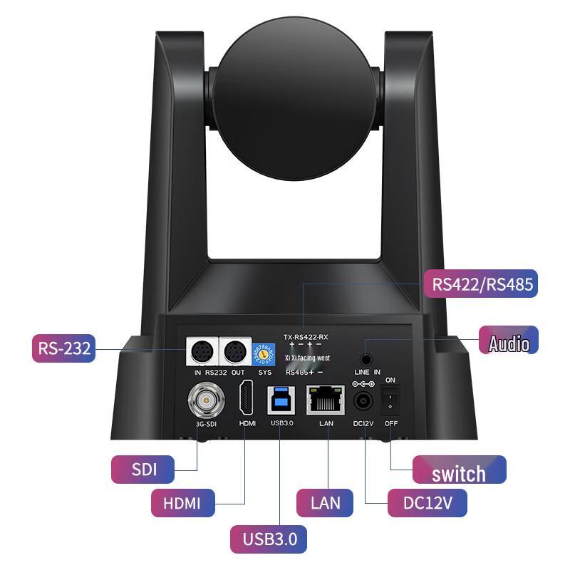 Huachang Vision 4K AI Tracking PTZ Video Conference Camera (CN version)