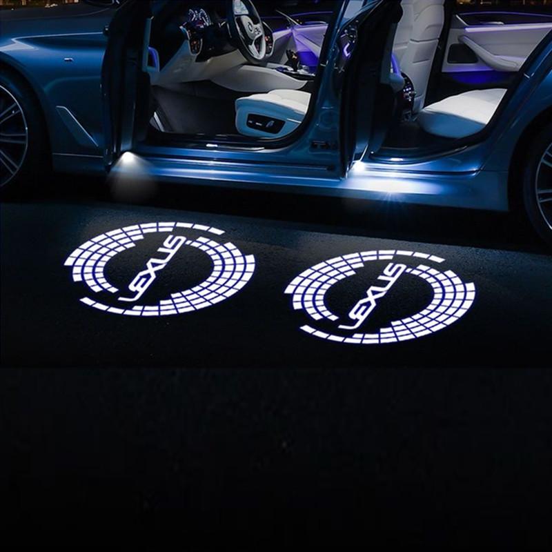 LED Car Door Badge Welcome Light Courtesy Lamp For Lexus RX ES GX LS LX IS GS RC UX Series GX470 ES250 LX570 IS250 Accessorie