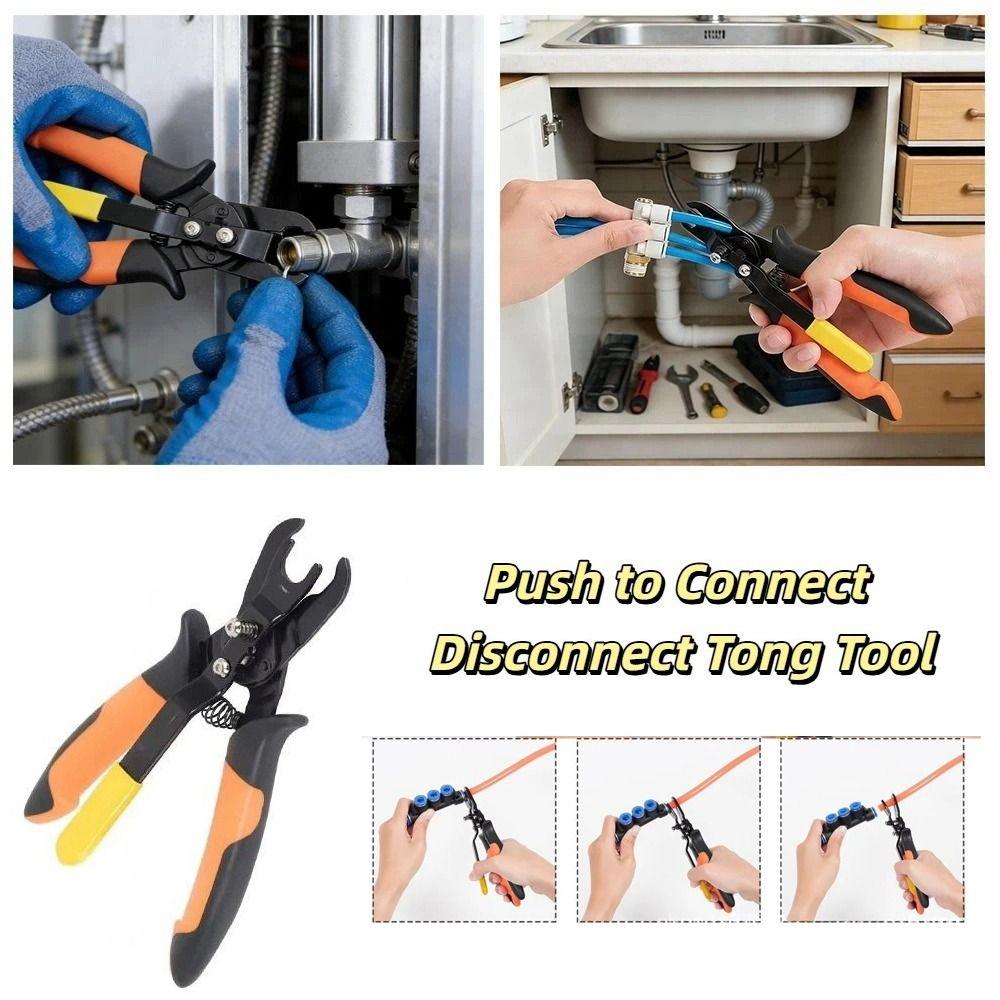 Carbon Steel Push to Connect Disconnect Tong Tool Air Line Removal Tool Industrial Maintenance