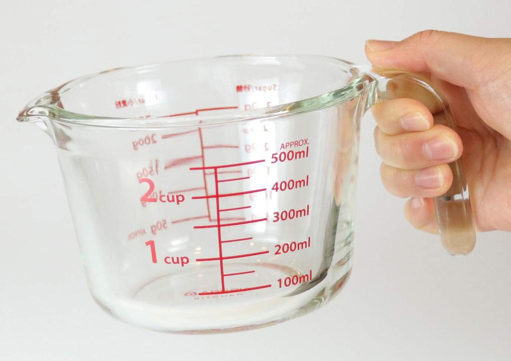 ADERIA Bake Cook Measuring Cup, 650ml [Heat-Resistant Glass/Microwave/Oven Safe] H-3882