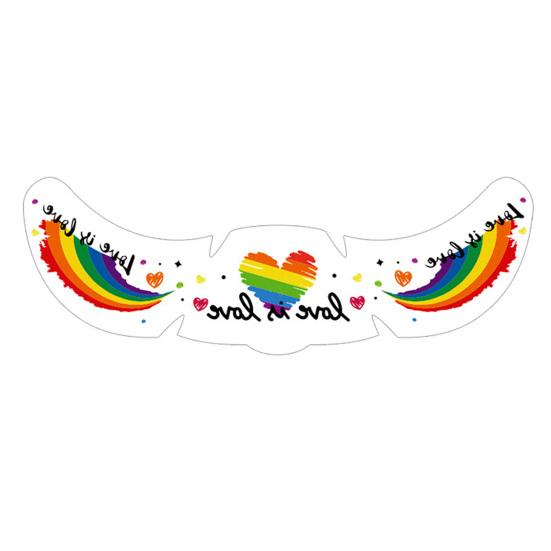Freckle Temporary Tattoos Waterproof & Long Lasting Face Stickers Rainbow Color Makeup Decals C