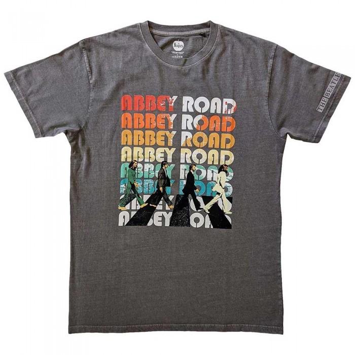 The Beatles Unisex Adult Abbey Stacked Sleeve Print T-Shirt