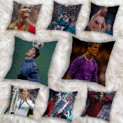 Δροσερή θήκη μαξιλαριού παίκτη R-RonaldoS CR7s Θήκη Μαξιλαριού Κάλυμμα Μαξιλαριού Καναπέ Σαλονιού Κατάλληλο Για Διακόσμηση Σπιτιού Υπνοδωματίου Δωματίου
