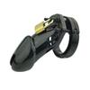Male Penis Lock Plastic Chastity Device Bondage Accessories Lock with 5 Ring Cock Cage Belt Adult Sex Toys for Men Slave Toys