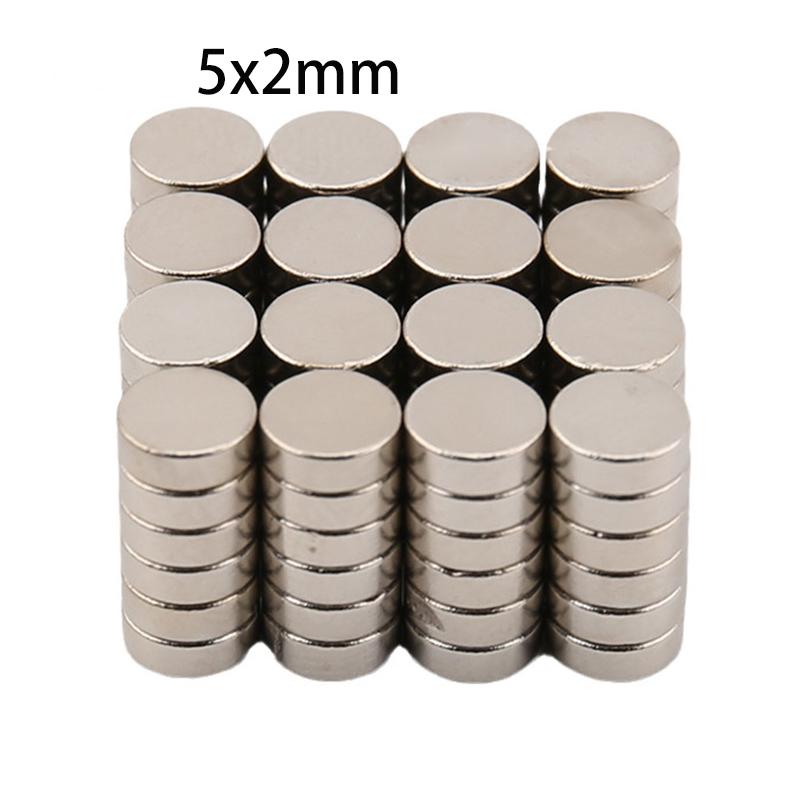 20/50/100pcs 5x2mm Small Round Magnets, Powerful Plated Disc Magnets for Multi-Purpose DIY Crafts, Office, Home Organization