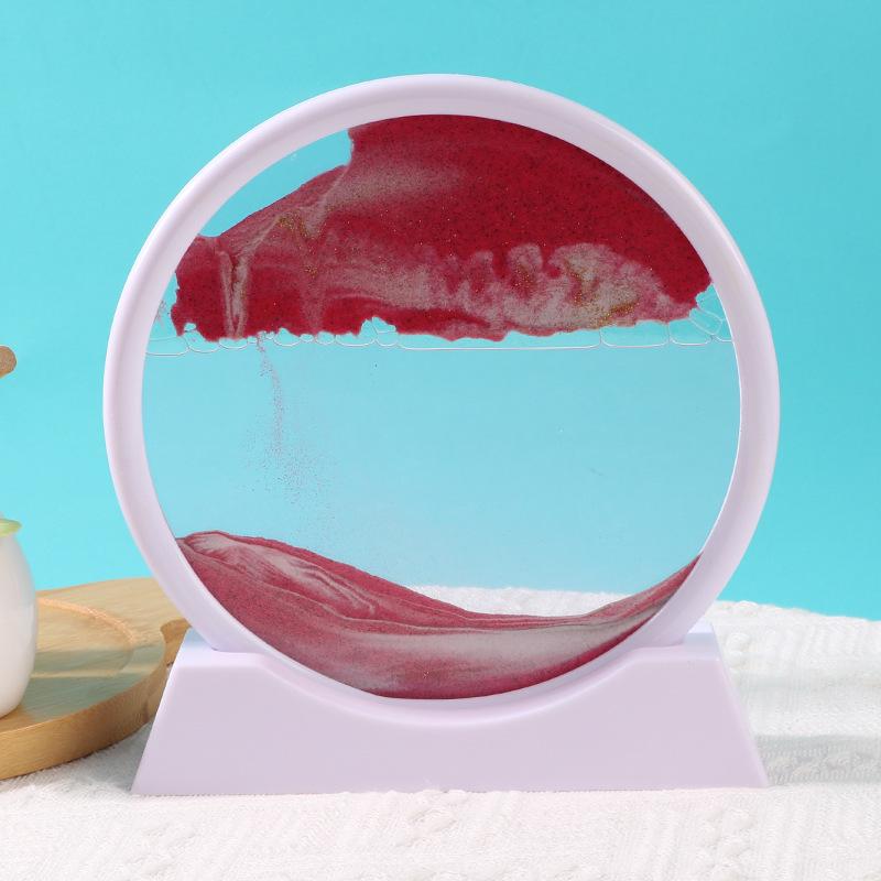 Quicksand Hourglass Ornament: Elegant Living Room, TV Cabinet, or Office Décor – Light Luxury Gift.