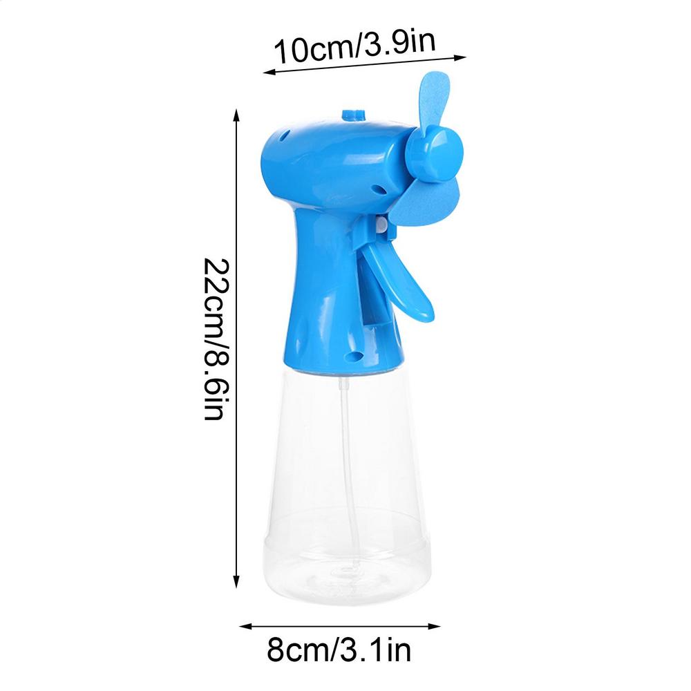 Handheld Fan with Water Spray Misting Fan Manual Misting Fan Battery Operated Fan Water Bottle Sprayer Summer
